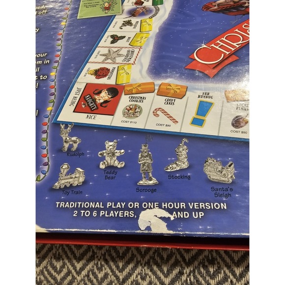 Chistmasopoly Monopoly Board Game- Late For The Sky- Incomplete, See Pictures - Picture 7 of 16